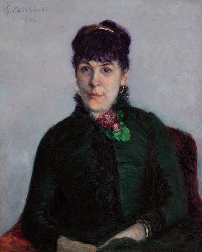 The Woman with the Rose by Gustave Caillebotte